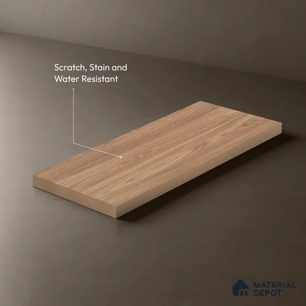 Wooden Look LM 13900 Titter Walnut 8 ft x 4 ft Texture Finish Decorative Laminate - 1 mm | Suitable for TV Unit, Wardrobe, Kitchen Cabinets