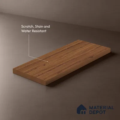 Wooden Look LM 13927 Russet Greence Pecan 8 ft x 4 ft Texture Finish Decorative Laminate - 1 mm | Suitable for TV Unit, Wardrobe, Kitchen Cabinets