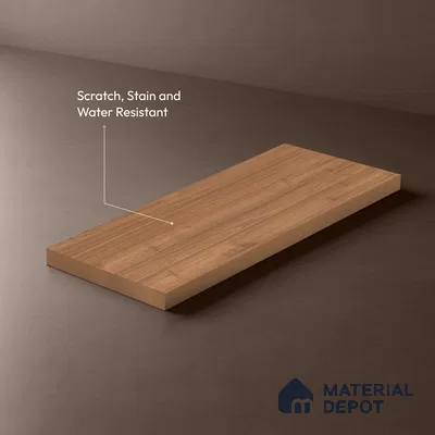 Wooden Look LM 17404 Sapped Walnut 10 ft x 4 ft Texture Finish Decorative Laminate - 1 mm | Suitable for TV Unit, Wardrobe, Kitchen Cabinets