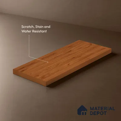 Wooden Look LM 17406 Majestic Wood 10 ft x 4 ft Texture Finish Decorative Laminate - 1 mm | Suitable for TV Unit, Wardrobe, Kitchen Cabinets