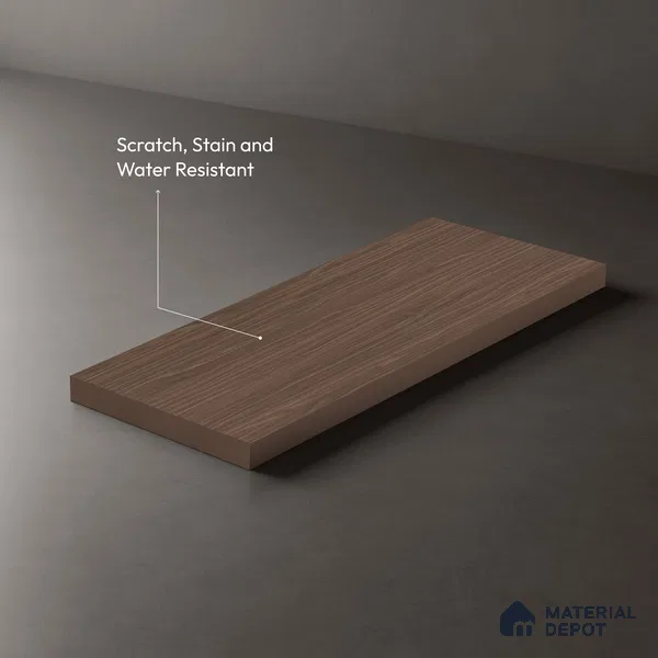 Wooden Look LM 17408 Russel Gris 10 ft x 4 ft Texture Finish Decorative Laminate - 1 mm | Suitable for TV Unit, Wardrobe, Kitchen Cabinets