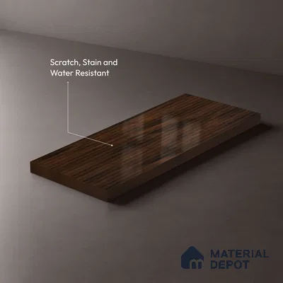 Wooden Fluted LM 21342 8 ft x 4 ft Glossy Finish Decorative Laminate - 1 mm | Suitable for TV Unit,Wardrobe, Kitchen Cabinets