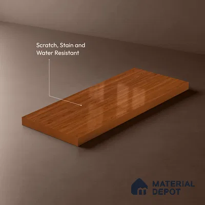 Wooden Look LM 21354 Classic Teak 8 ft x 4 ft Texture Finish Decorative Laminate - 1 mm | Suitable for TV Unit, Wardrobe, Kitchen Cabinets