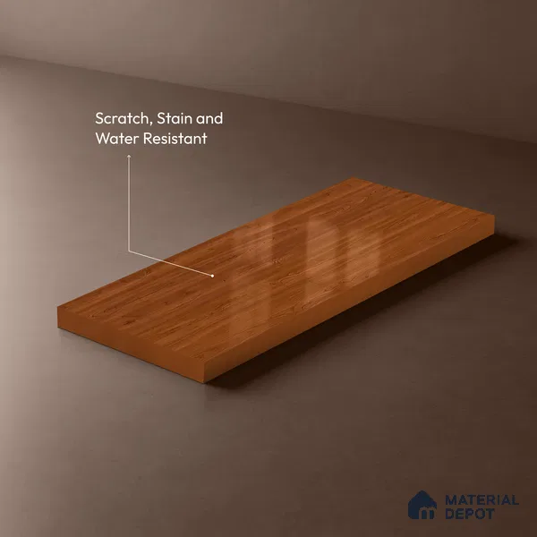 Wooden Look LM 21354 Classic Teak 8 ft x 4 ft Texture Finish Decorative Laminate - 1 mm | Suitable for TV Unit, Wardrobe, Kitchen Cabinets