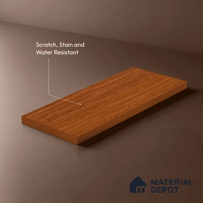 Wooden Look LM 21356 Classic Teak 8 ft x 4 ft Texture Finish Decorative Laminate - 1 mm | Suitable for TV Unit, Wardrobe, Kitchen Cabinets