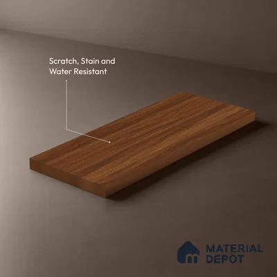 Wooden Look LM 21362 Cherry Wood 8 ft x 4 ft PU Finish Decorative Laminate - 1 mm | Suitable for TV Unit, Wardrobe, Kitchen Cabinets