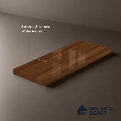 Wooden Look LM 21400 Cherry Wood 8 ft x 4 ft High Gloss Finish Decorative Laminate - 1 mm | Suitable for TV Unit, Wardrobe, Kitchen Cabinets