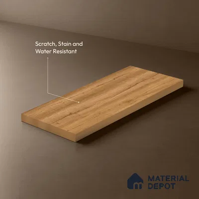 Wooden Look LM 21406 Regal Oak Light 8 ft x 4 ft Texture Finish Decorative Laminate - 1 mm | Suitable for TV Unit, Wardrobe, Kitchen Cabinets