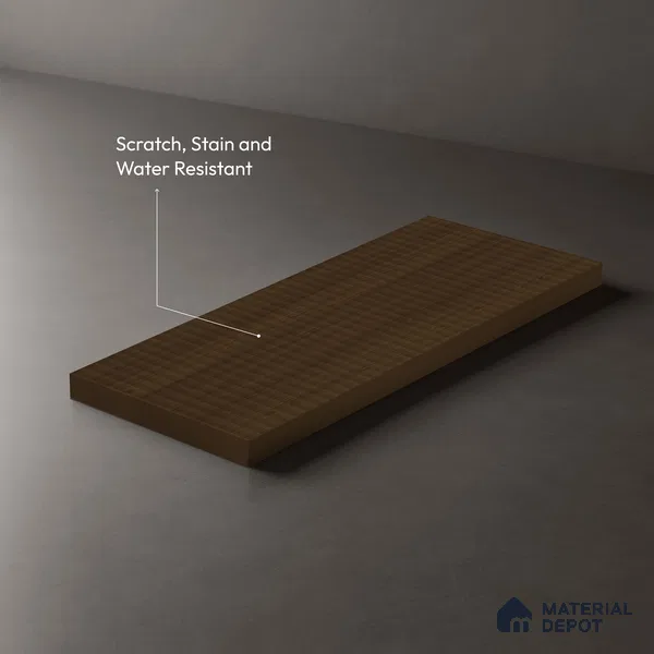 Wooden Look LM 21409 African Walnut Dark 8 ft x 4 ft Texture Finish Decorative Laminate - 1 mm | Suitable for TV Unit, Wardrobe, Kitchen Cabinets