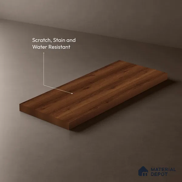 Wooden Look LM 21415 Bruto Walnut 8 ft x 4 ft Matte Finish Decorative Laminate - 1 mm | Suitable for TV Unit, Wardrobe, Kitchen Cabinets