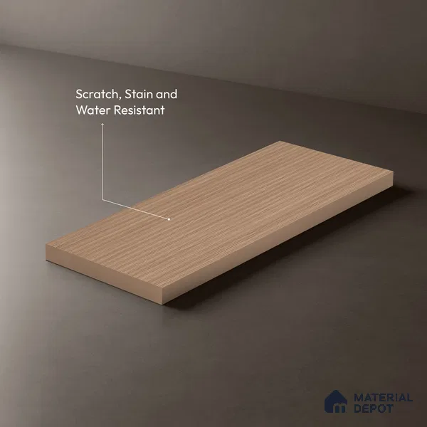 Wooden Fluted LM 21419 8 ft x 4 ft Texture Finish Decorative Laminate - 1 mm | Suitable for TV Unit,Wardrobe, Kitchen Cabinets