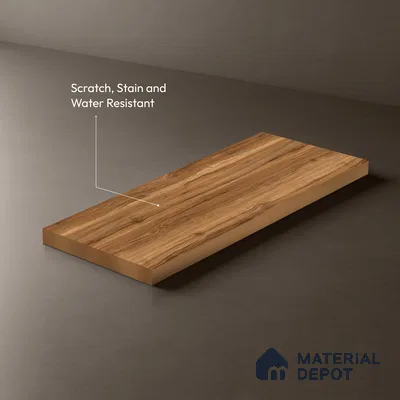 Wooden Look LM 21424 Swiss Walnut 8 ft x 4 ft Texture Finish Decorative Laminate - 1 mm | Suitable for TV Unit, Wardrobe, Kitchen Cabinets