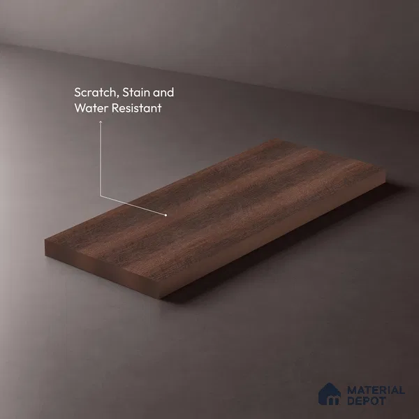 Wooden Look LM 21444 Smoked Walnut 8 ft x 4 ft Texture Finish Decorative Laminate - 1 mm | Suitable for TV Unit, Wardrobe, Kitchen Cabinets