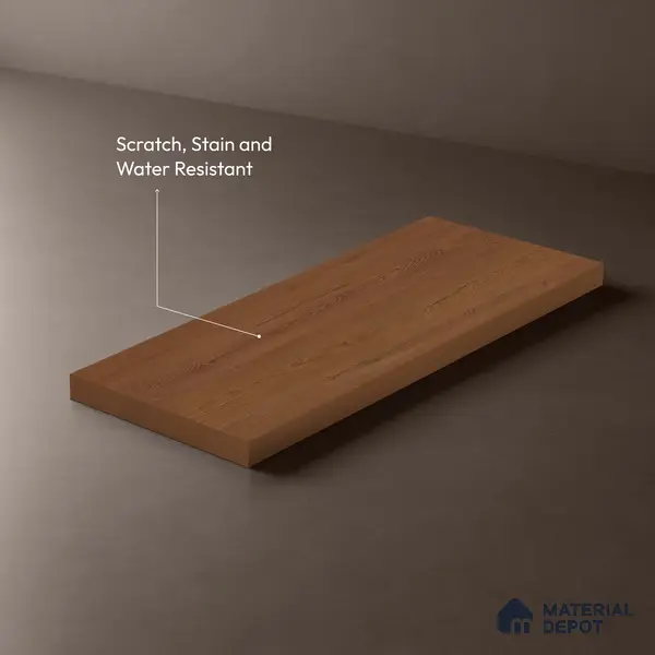 Wooden Look LM 21459 Mocha Bark 8 ft x 4 ft Suede Finish Decorative Laminate - 1 mm | Suitable for TV Unit, Wardrobe, Kitchen Cabinets