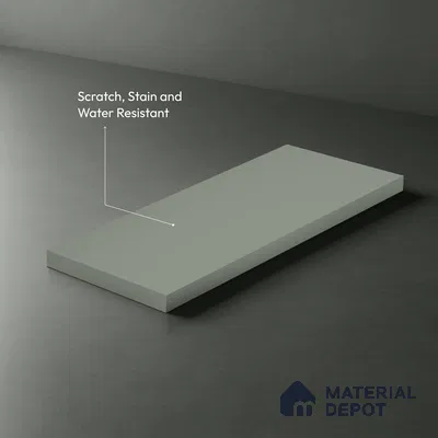 Light Grey Fluted Solid Color LM 23719 8 ft x 4 ft Matte Finish Decorative Laminate - 1 mm | Suitable for TV Unit,Wardrobe, Kitchen Cabinets