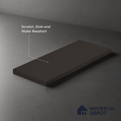 Charcoal Grey Fluted Solid Color LM 23728 8 ft x 4 ft Matte Finish Decorative Laminate - 1 mm | Suitable for TV Unit,Wardrobe, Kitchen Cabinets