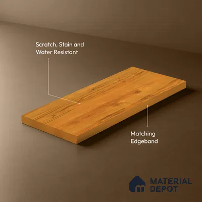 Wooden Look LM 19480 Exotic Walnut Super Matte Finish 8 ft x 4 ft Decorative Laminate - 1 mm | Suitable for TV Unit, Wardrobe, Kitchen Cabinets