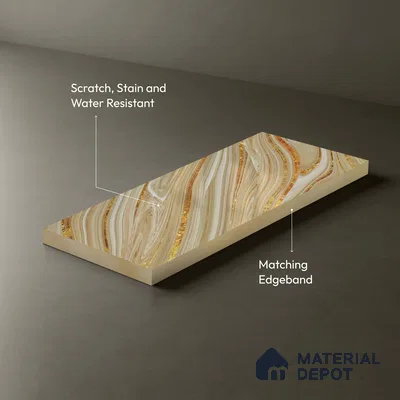 LM 21100 Nexion Digital High Gloss Finish 8 ft x 4 ft Decorative Laminate - 1 mm | Suitable for TV Unit, Wardrobe, Kitchen Cabinets