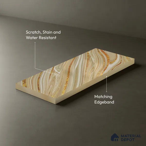 LM 21100 Nexion Digital High Gloss Finish 8 ft x 4 ft Decorative Laminate - 1 mm | Suitable for TV Unit, Wardrobe, Kitchen Cabinets