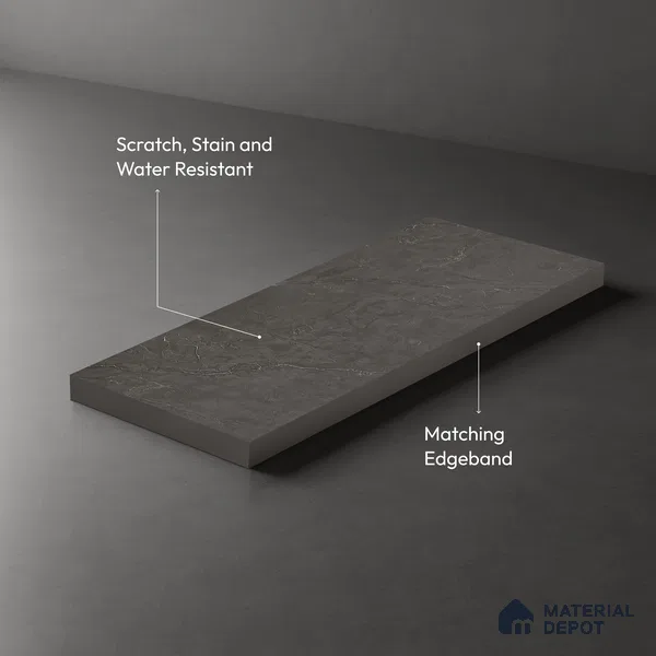 Marble Look LM 21113 Urban Marble Royal Marble Texture Finish 8 ft x 4 ft Decorative Laminate - 1 mm | Suitable for TV Unit, Wardrobe, Kitchen Cabinets