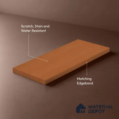 Wooden Look LM 21116 Zebrano Ridge Regal Walnut Texture Finish 8 ft x 4 ft Decorative Laminate - 1 mm | Suitable for TV Unit, Wardrobe, Kitchen Cabinets