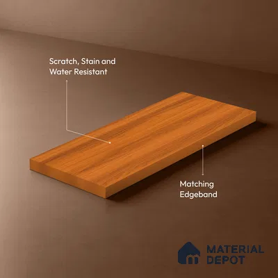 Wooden Look LM 21119 Classic Timber Vertical Touch Texture Finish 8 ft x 4 ft Decorative Laminate - 1 mm | Suitable for TV Unit, Wardrobe, Kitchen Cabinets