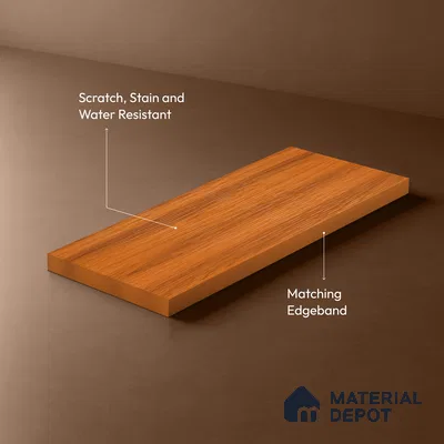 Wooden Look LM 21119 E Classic Timber Crown Zenith Texture Finish 8 ft x 4 ft Decorative Laminate - 1 mm | Suitable for TV Unit, Wardrobe, Kitchen Cabinets
