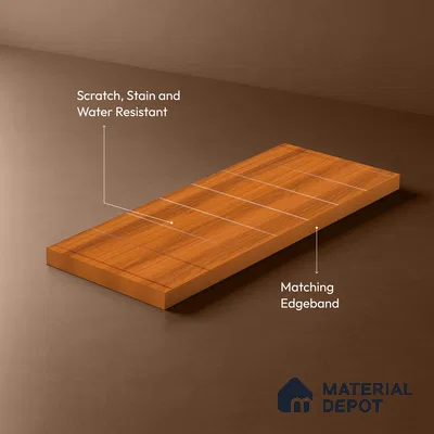 Wooden Look LM 21119 G Classic Timber Rainy Ash Texture Finish 8 ft x 4 ft Decorative Laminate - 1 mm | Suitable for TV Unit, Wardrobe, Kitchen Cabinets