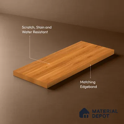 Wooden Look LM 21123 B Amberveil Dripped Wood Texture Finish 8 ft x 4 ft Decorative Laminate - 1 mm | Suitable for TV Unit, Wardrobe, Kitchen Cabinets