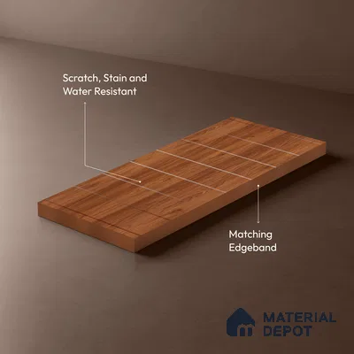 Wooden Look LM 21126 D Terranova Grain Rainy Ash Texture Finish 8 ft x 4 ft Decorative Laminate - 1 mm | Suitable for TV Unit, Wardrobe, Kitchen Cabinets