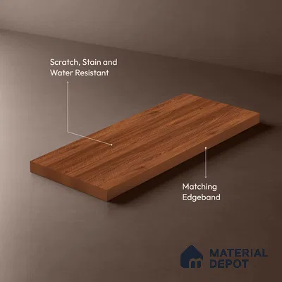 Wooden Look LM 21126 F Terranova Grain Zig Wave Texture Finish 8 ft x 4 ft Decorative Laminate - 1 mm | Suitable for TV Unit, Wardrobe, Kitchen Cabinets