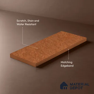 Patterned Look LM 21128 B Autumn Ridge Prism Path Texture Finish 8 ft x 4 ft Decorative Laminate - 1 mm | Suitable for Bedroom, TV Unit, Wardrobe