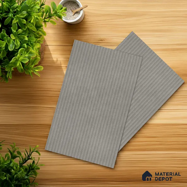 Fluted Solid Color Look LM 01200 Tokyo Millet 8 ft x 4 ft Texture Finish Laminates - 1 mm | Suitable for TV Unit, Wardrobe, Kitchen Cabinets