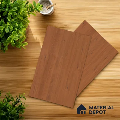 Wooden Look LM 01391 Cocoa Charm 8 ft x 4 ft Texture Finish Decorative Laminate - 1 mm  | Suitable for TV Unit, Wardrobe, Kitchen Cabinets