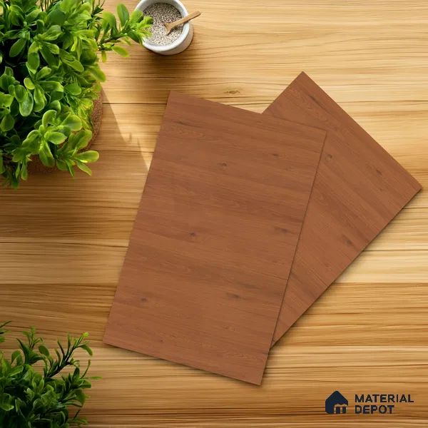 Wooden Look LM 01399 Cocoa Charm 8 ft x 4 ft Texture Finish Decorative Laminate - 1 mm  | Suitable for TV Unit, Wardrobe, Kitchen Cabinets