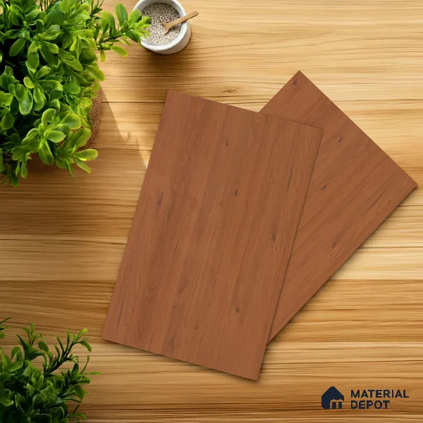 Wooden Look LM 01404 Cocoa Charm 8 ft x 4 ft Texture Finish Decorative Laminate - 1 mm  | Suitable for TV Unit, Wardrobe, Kitchen Cabinets