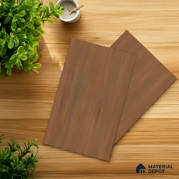 Wooden Look LM 01408 Chestnut Charm 8 ft x 4 ft PU Finish Decorative Laminate - 1 mm  | Suitable for TV Unit, Wardrobe, Kitchen Cabinets