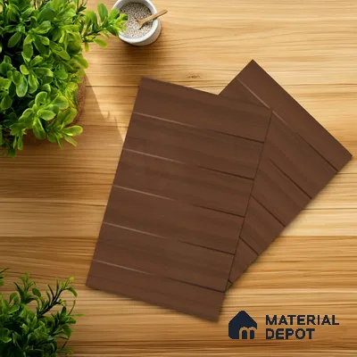 Wooden Look LM 01435 Rich Cocoa 8 ft x 4 ft Texture Finish Decorative Laminate - 1 mm  | Suitable for TV Unit, Wardrobe, Kitchen Cabinets