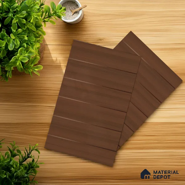 Wooden Look LM 01435 Rich Cocoa 8 ft x 4 ft Texture Finish Decorative Laminate - 1 mm | Suitable for TV Unit, Wardrobe, Kitchen Cabinets