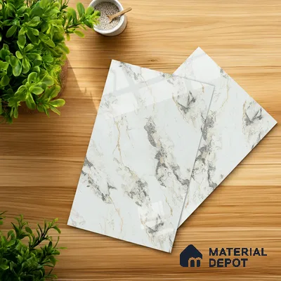 LM 01437 Carve Craft 8 ft x 4 ft High Gloss Finish Decorative Laminate - 1 mm  | Suitable for TV Unit, Wardrobe, Kitchen Cabinets