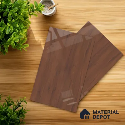 Wooden Look LM 01469 Rustic Bark 8 ft x 4 ft High Gloss Finish Decorative Laminate - 1 mm  | Suitable for TV Unit, Wardrobe, Kitchen Cabinets