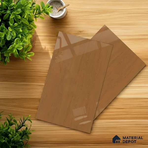 Wooden Look LM 01474 Natural Pine 8 ft x 4 ft High Gloss Finish Decorative Laminate - 1 mm | Suitable for TV Unit, Wardrobe, Kitchen Cabinets