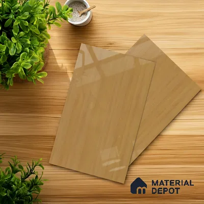 Wooden Look LM 01475 Blast Cedar Yoko 8 ft x 4 ft High Gloss Finish Decorative Laminate - 1 mm  | Suitable for TV Unit, Wardrobe, Kitchen Cabinets