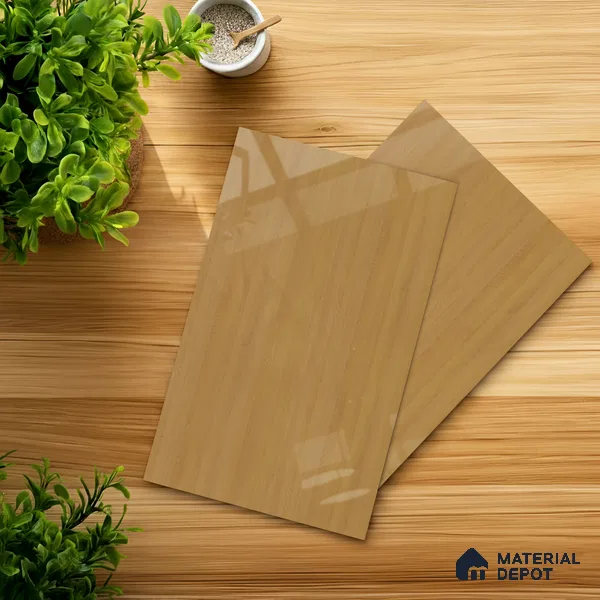 Wooden Look LM 01475 Blast Cedar Yoko 8 ft x 4 ft High Gloss Finish Decorative Laminate - 1 mm | Suitable for TV Unit, Wardrobe, Kitchen Cabinets