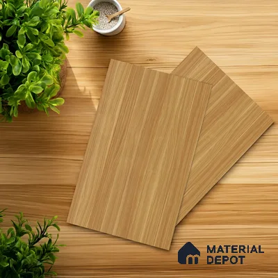 LM 01488 Brown Woodscar 8 ft x 4 ft Suede Finish Decorative Laminate - 1 mm  | Suitable for TV Unit, Wardrobe, Kitchen Cabinets