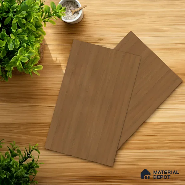 Wooden Look LM 01496 Blast Cedar 8 ft x 4 ft Suede Finish Decorative Laminate - 1 mm | Suitable for TV Unit, Wardrobe, Kitchen Cabinets