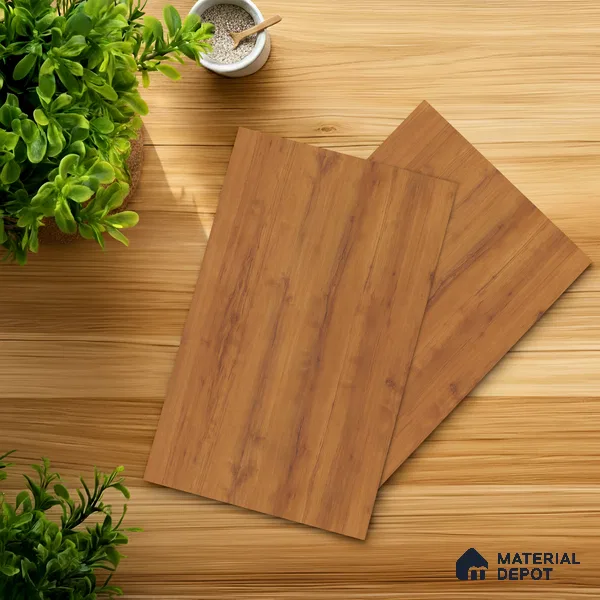 Wooden Look LM 01499 Ripple Wood 8 ft x 4 ft Suede Finish Decorative Laminate - 1 mm  | Suitable for TV Unit, Wardrobe, Kitchen Cabinets