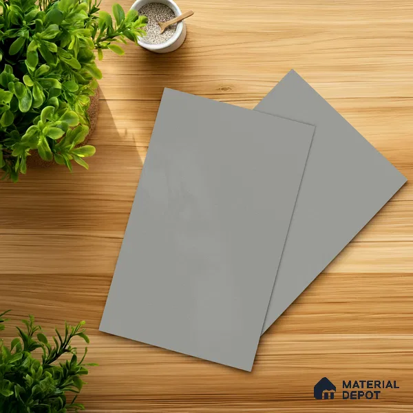 LM 01504 Light Grey 8 ft x 4 ft Suede Finish Decorative Laminate - 1 mm | Suitable for Living Room, Kitchen, Office