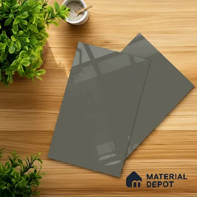 LM 01525 Sheer 8 ft x 4 ft High Gloss Finish Decorative Laminate - 1 mm  | Suitable for Living Room, Kitchen, Office