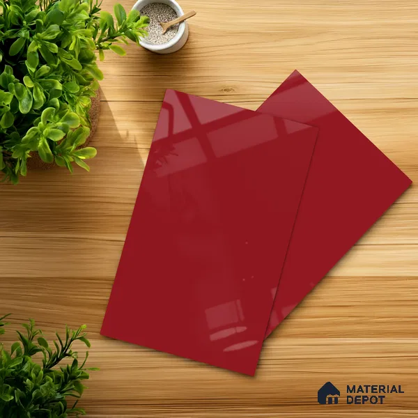 LM 01533 Tangerine 8 ft x 4 ft High Gloss Finish Decorative Laminate - 1 mm  | Suitable for Living Room, Kitchen, Office